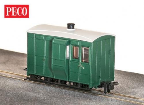 GR-530UG Peco OO-9 4 Wheel Brake Coach GVT Green